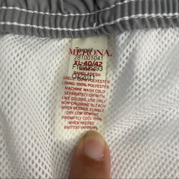 Merona Palm Trees Swim Trunks Sz XL 40-42 - Picture 5 of 6